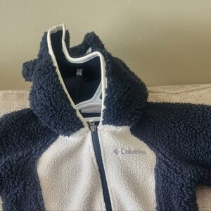 Columbia Kids' Black and White Fleece Footie